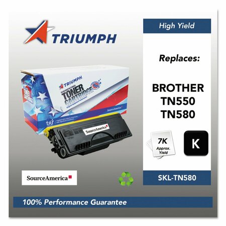 TRIUMPH Remanufactured TN580 High-Yield Toner, 7,000 Page-Yield, Black 751000NSH0349 SKL-TN580